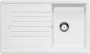 BLANCO 516740 Évier Zia 45 SL sans excentrique Silgranit PuraDur blanc BLANCO 516740 Évier Zia 45 SL sans excentrique Silgranit PuraDur blanc