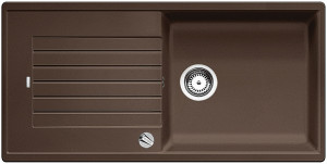 BLANCO 517567 Évier Zia XL 6 S avec excentrique Silgranit PuraDur café BLANCO 517567 Évier Zia XL 6 S avec excentrique Silgranit PuraDur café