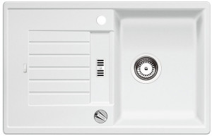 BLANCO 514718 Évier Zia 45 S avec excentrique Silgranit PuraDur blanc BLANCO 514718 Évier Zia 45 S avec excentrique Silgranit PuraDur blanc