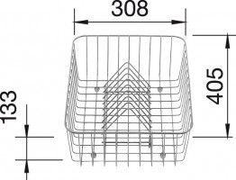 BLANCO 507829 Accessoires panier a vaisselle multifonction inox