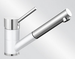 BLANCO 516766 Robinet Antas-S with tiroir coulissant douche Silgranit-look blanc