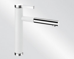 BLANCO 518441 Robinet Linee-S Silgranit-look blanc/chrome BLANCO 518441 Robinet Linee-S Silgranit-look blanc/chrome