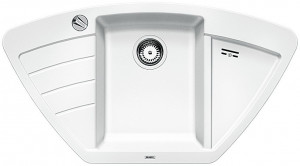 BLANCO 514750 Évier Zia 9 E avec excentrique Silgranit PuraDur blanc