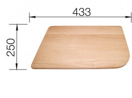 BLANCO 513484 Accessoires plaque a découper pour Delta 18/10 et Silgranit bois