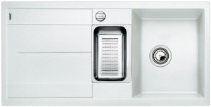 BLANCO 519115 Évier Metra 6 S-F avec excentrique Silgranit PuraDur blanc BLANCO 519115 Évier Metra 6 S-F avec excentrique Silgranit PuraDur blanc