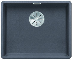 BLANCO 523533 Évier Subline 500-F Silgranit InFino manuel gris roche