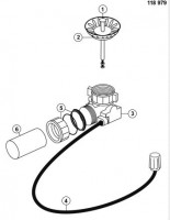 BLANCO 118979 Accessoires commande excentrique vidage