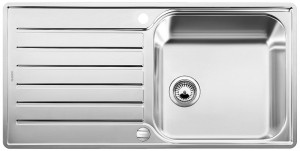 BLANCO 519709 évier Lantos XL 6 S-IF avec excentrique inox brossé