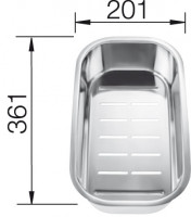 BLANCO 224787 Accessoires bol universel pour Axis II 45 S-IF, Classic 45 S-IF