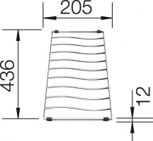 BLANCO 229234 Accessoires grille égouttoir/rost Elon XL 6 S