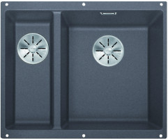 BLANCO 523559 Évier Subline 340/160-U InFino manuál Silgranit PuraDur gris roche