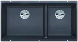 BLANCO 523585 évier Subline 480/320-U InFino manual Silgranit PuraDur gris roc