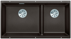 BLANCO 523593 évier Subline 480/320-U InFino manual Silgranit PuraDur café