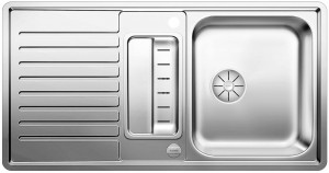 BLANCO 523663 Évier Classic Pro 5S-IF InFino avec excentrique inox soie brillant