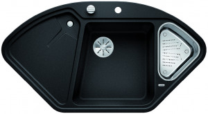 BLANCO 523670 évier Delta II-F InFino avec excentr.Silgranit PuraDur anthracite