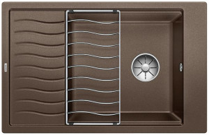 BLANCO 524853 évier Elon XL 6 S sans excentrique Silgranit PuraDur café