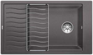 BLANCO 524871 Évier Elon XL 8 S Silgranit PuraDur gris roche BLANCO 524871 Évier Elon XL 8 S Silgranit PuraDur gris roche