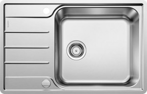 BLANCO 525110 Évier Lemis XL 6S-IF Compact avec excentrique inox brossé