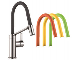 BLANCO 524813 Robinet Viu-S chrome/lemon, kiwi, orange, lava grey