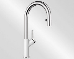 BLANCO 521368 Robinet Carena-S Vario Silgranit-look blanc/chrome BLANCO 521368 Robinet Carena-S Vario Silgranit-look blanc/chrome