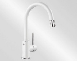 BLANCO 521457 Robinet Mida-S douche tir coulissante Silgranit-look blanc