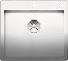BLANCO 521633 évier Claron 500-IF/A InFino avec tirant inox satin brillant
