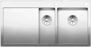 BLANCO 521645 Évier Claron 6 S-IF InFino c/tige inox soie brillante