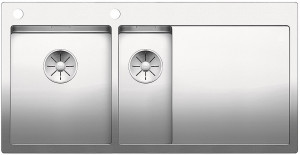 BLANCO 521646 évier Claron 6 S-IF InFino avec tige inox satin brillant