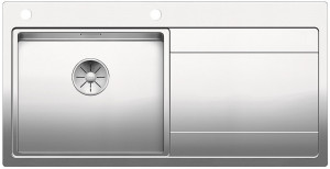 BLANCO 521659 Évier Divon II 5S-IF InFino avec excentrique inox satiné