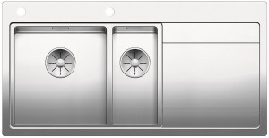 BLANCO 521661 évier Divon II 6S-IF InFino sans excentrique inox satiné brillant