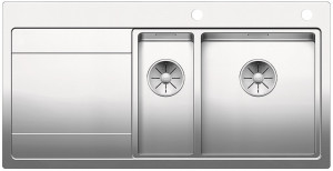 BLANCO 521662 Évier Divon II 6S-IF InFino sans excentrique inox satiné brillant