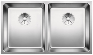 BLANCO 522981 Évier Andano 340/340-IF InFino sans tige inox soyeux brillant