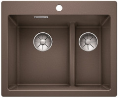 BLANCO 521698 évier Pleon 6 Split InFino sans excentrique Silgranit PuraDur café BLANCO 521698 évier Pleon 6 Split InFino sans excentrique Silgranit PuraDur café