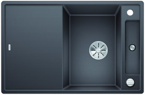 BLANCO 523200 Évier Axia III 45 S-F InFino avec excentrique Silgranit gris roche