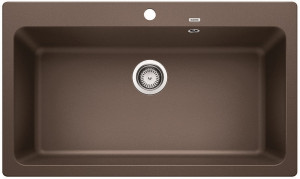 BLANCO 521820 évier Naya XL 9 sans excentrique Silgranit PuraDur café BLANCO 521820 évier Naya XL 9 sans excentrique Silgranit PuraDur café