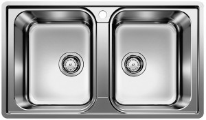 BLANCO 523039 Évier Lemis 8 IF sans excentrique inox brossé