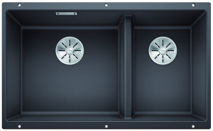 BLANCO 523152 Évier Subline 430/270-U InFino manuál Silgranit PuraDur gris roche BLANCO 523152 Évier Subline 430/270-U InFino manuál Silgranit PuraDur gris roche