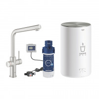 GROHE 30327DC1 Red Duo L-évacuation supersteel