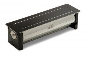 VersaTurn 2x 230V, 1x USB A/C 5V, 2x RJ45, verre noir