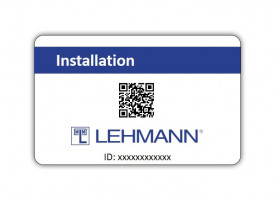 LEHMANN Carte d'installation Mifare pour serrures électroniques Lehmann