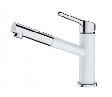 FRANKE Robinet FC 3055.094 Orbit embout extractible chrome/blanc LED