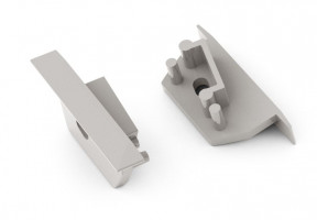 StrongLumio embouts pour profil Diagonal 14 gris (paire)