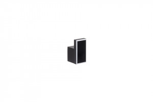 TULIP Porte-manteau Rocata noir mat + vis