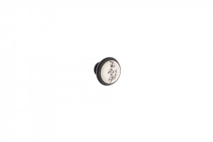 TULIP bouton Margarita brun/porcelaine/motif
