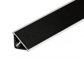 TL - SUPER moulure L20/tr/01 noir mat/transparent (RAL 9005) 4m
