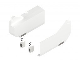 BLUM 21L8020 caches HL pour SD blanc SWIG