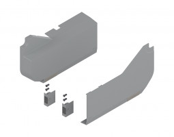 BLUM 21L8020 caches HL pour SD gris clair HGIG