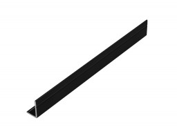 SEVROLL 05138 équerre Mini 17x11mm 1,7m noir brillant