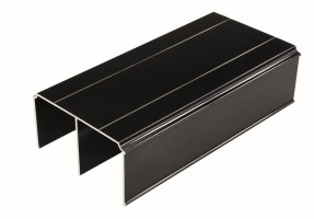 SEVROLL 05178 Gemini guidage supérieur 4,05m noir brillant