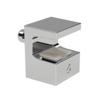 IF-Kristal support de tablette pour verre chromé